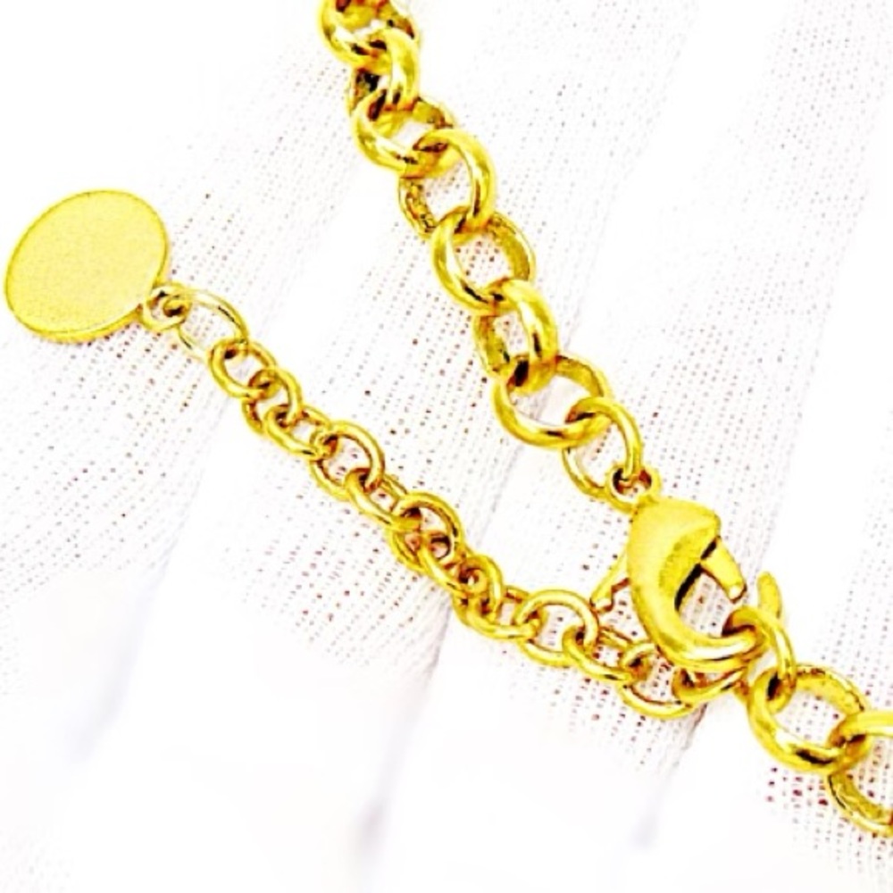 Authentic Vintage Versace Medusa Crystal Medallion Greco Chain Necklace - Picture 5 of 9